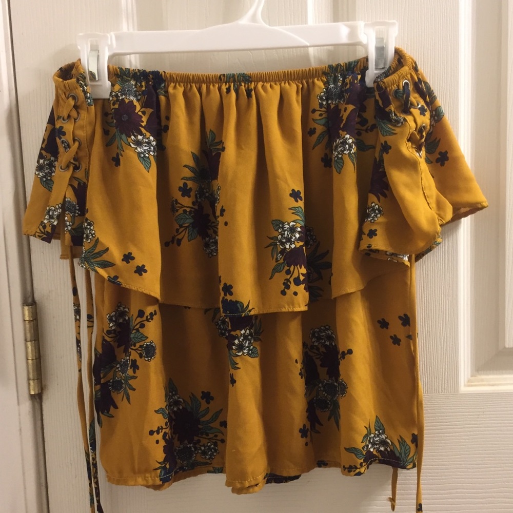 Off the shoulder flowy top